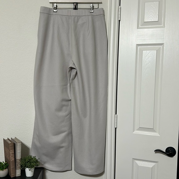 NWT EILEEN FISHER Boiled Wool Jersey Pleated Wide-Leg Pant - Picture 10 of 13